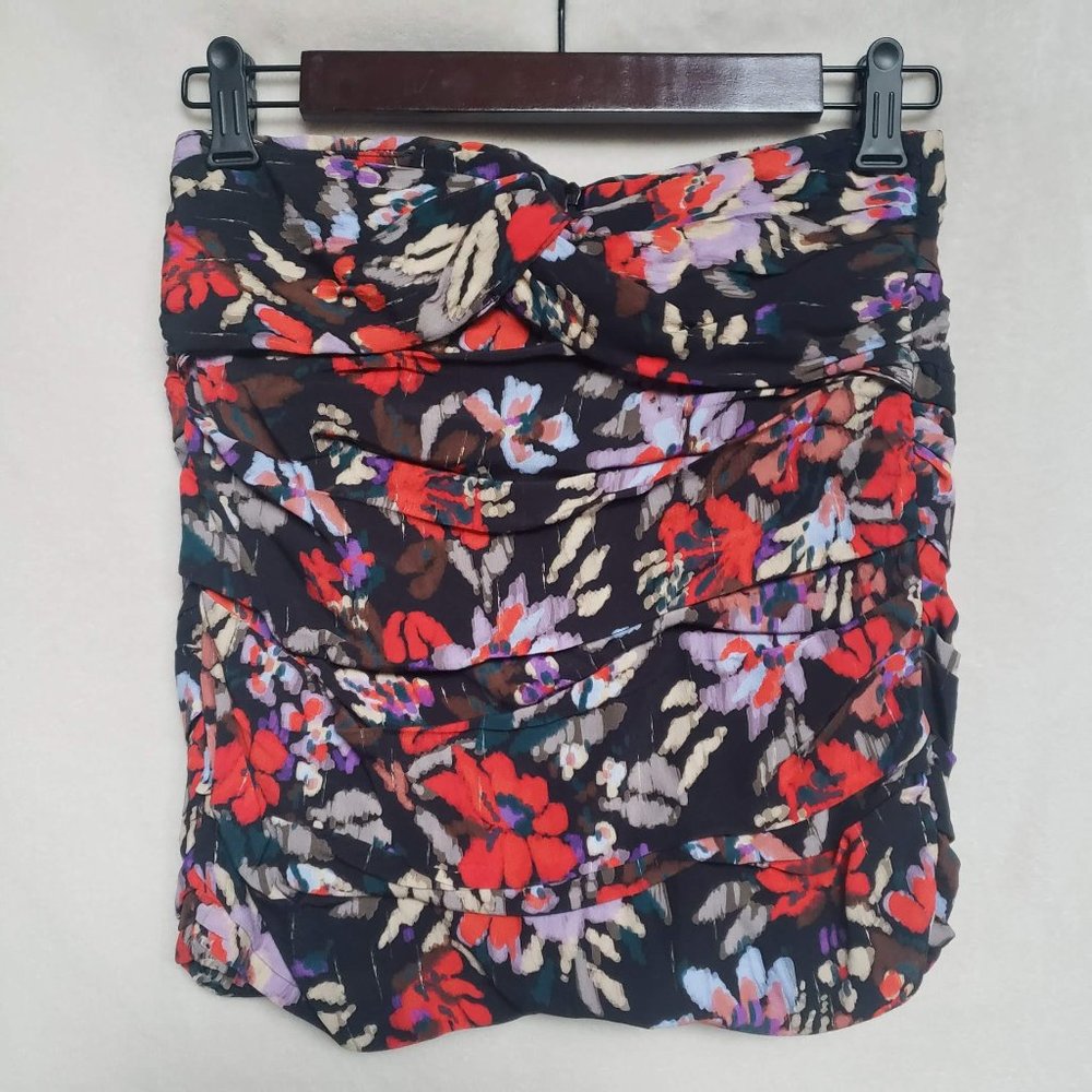 ZARA Floral Mini Skirt